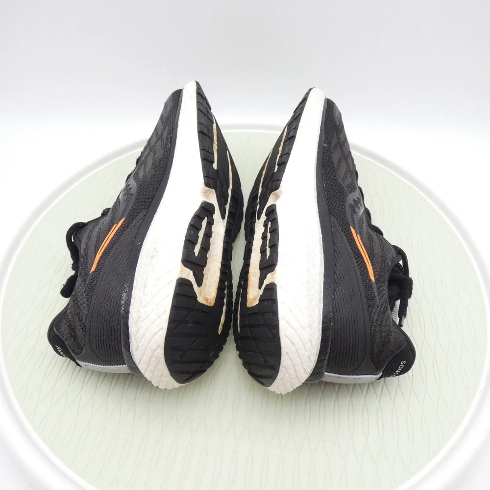 Saucony Triumph 19 S20678-12 Mens US 10 Running Shoes Black Gum Mesh Sneakers